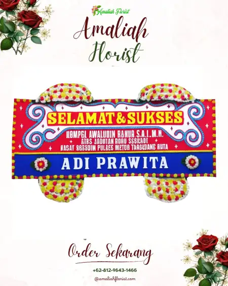Papan Bunga Ucapan Selamat Srimartani